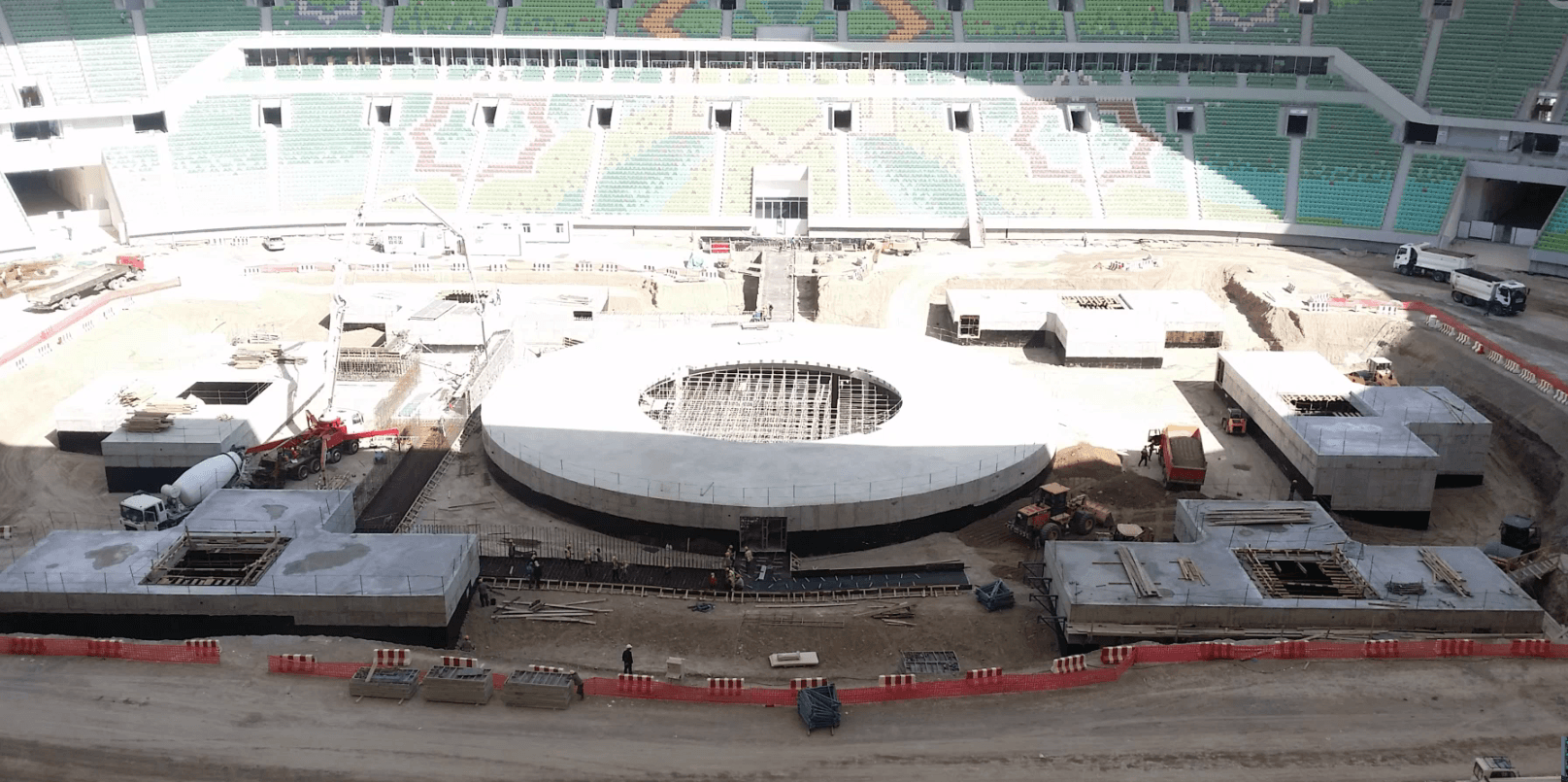 The undergroud chamber - Ashgabat stadium
