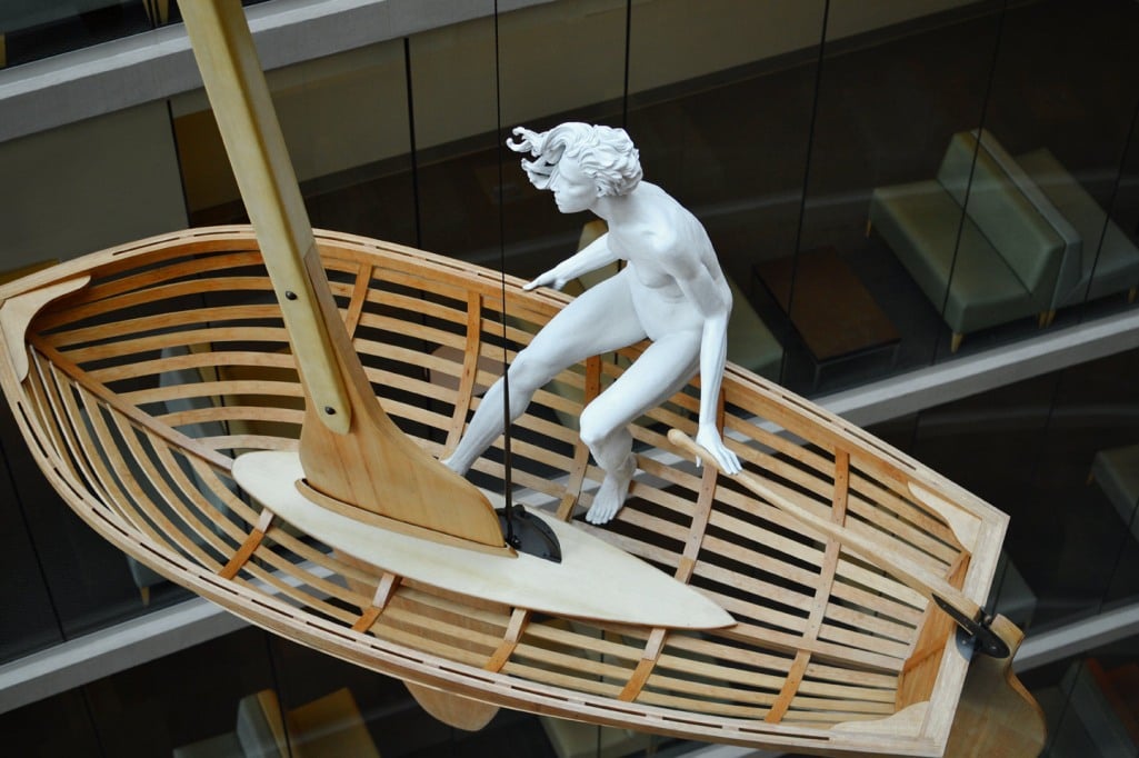 Top view of the sculpture