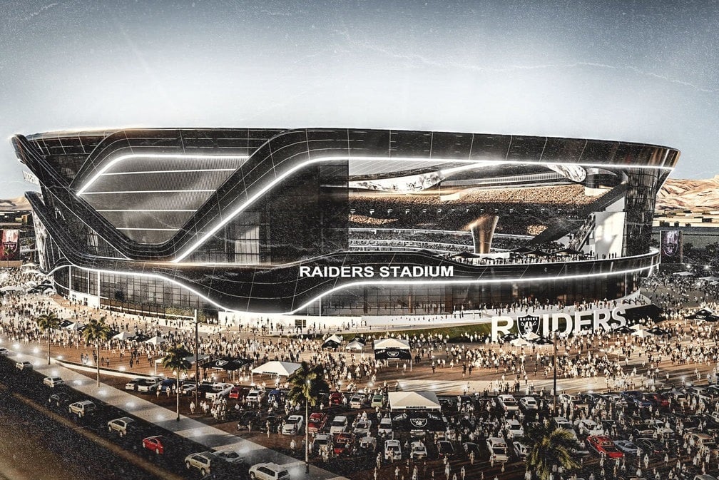 Retractable columns - Raiders Stadium